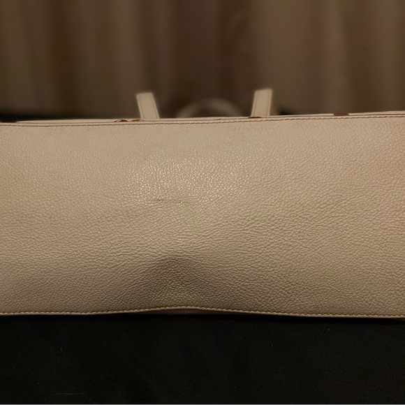 Coach Red and White Floral Tote Bag - Picture 4 of 6